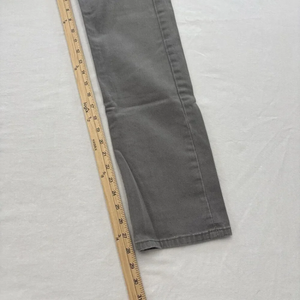 Levis 513 Jeans Mens Size 28x30 Gray Denim Straight Leg Levi’s Stretch Casual